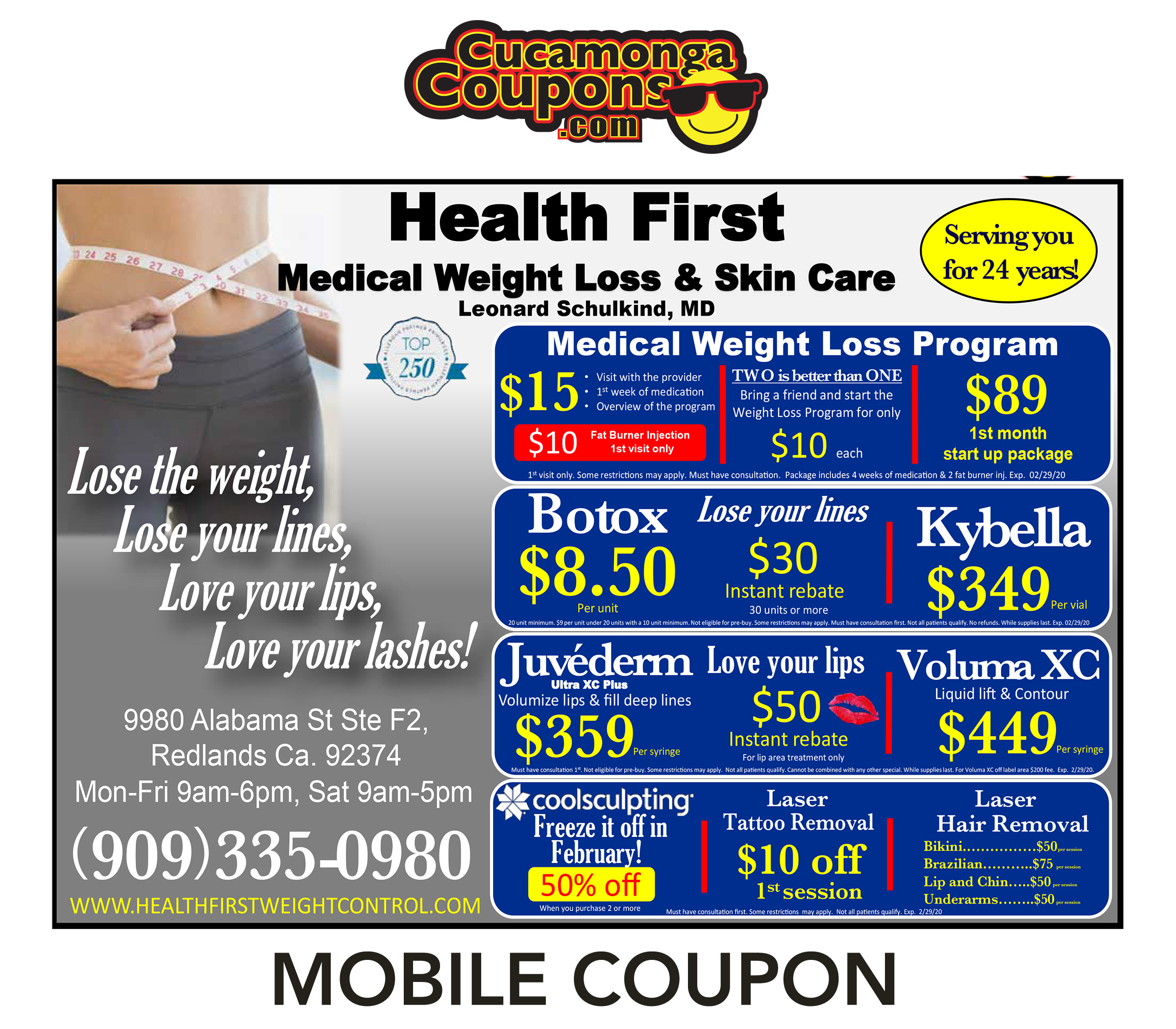 Cucamonga Coupons Medical & Dental