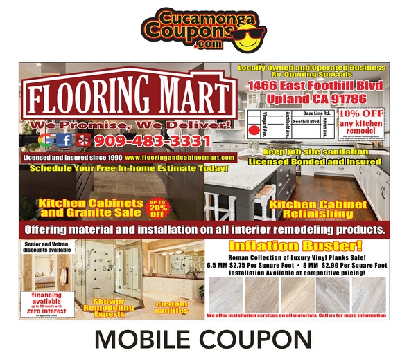 Cucamonga Coupons Home Improvement